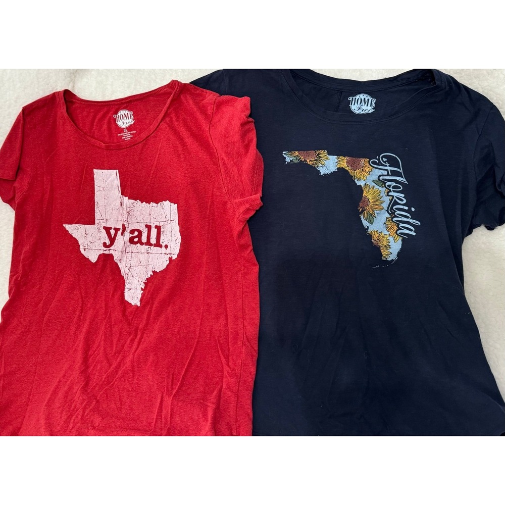 Lot of 2 Women's Home‎ Free Size XL T-shirt's